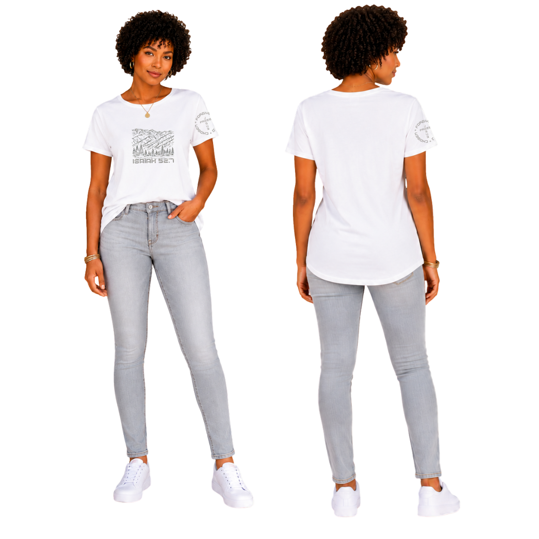 Jesus Frees - G64 Soft Style White T-Shirt - Font 49 Super Sparkle Montana