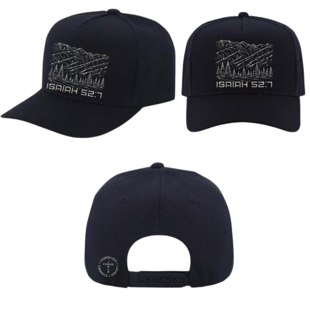 Jesus Frees - Baseball Caps for Men Women - Font 49 Montana Drawing Style