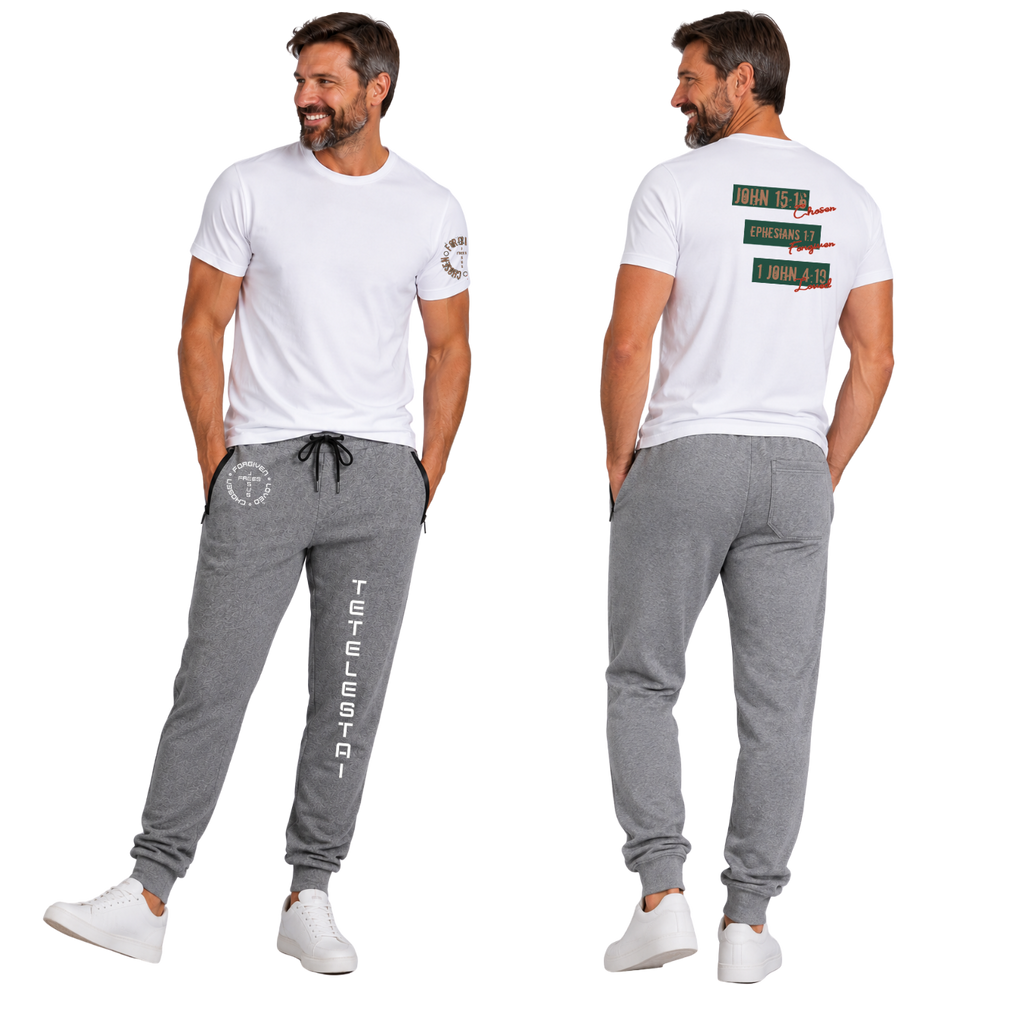 Jesus Frees™ Apparel | Men's Christian Cotton T-Shirt feat Free Chosen Forgiven Loved | G64