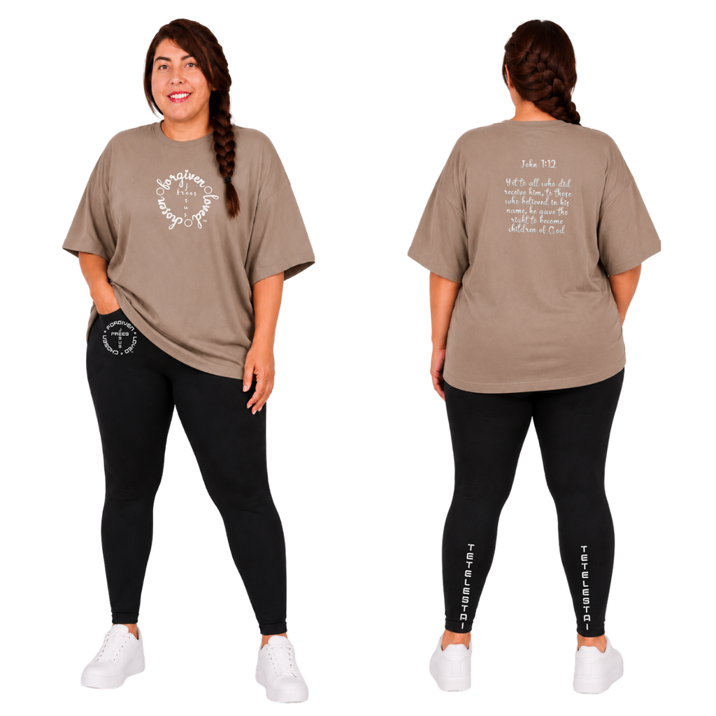 Jesus Frees - SICU Oversized Short Sleeve Women's Shirt - Font 223 White