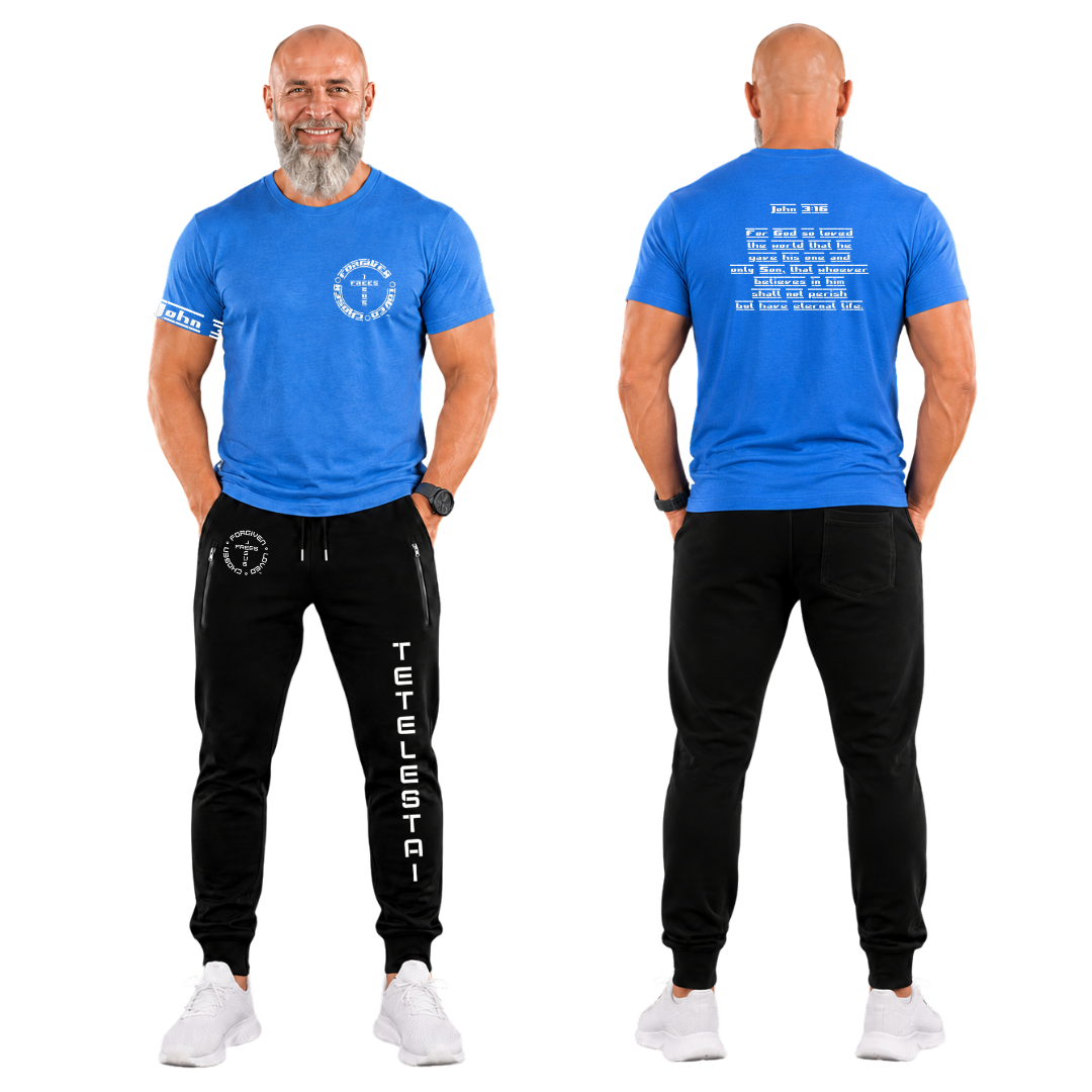 Jesus Frees - KD Men's Premium T-Shirt - Font 111 White