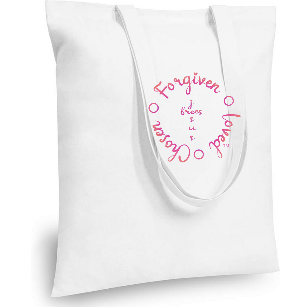 Jesus Frees - "Tote the Truth" - Font 223 Fuchsia