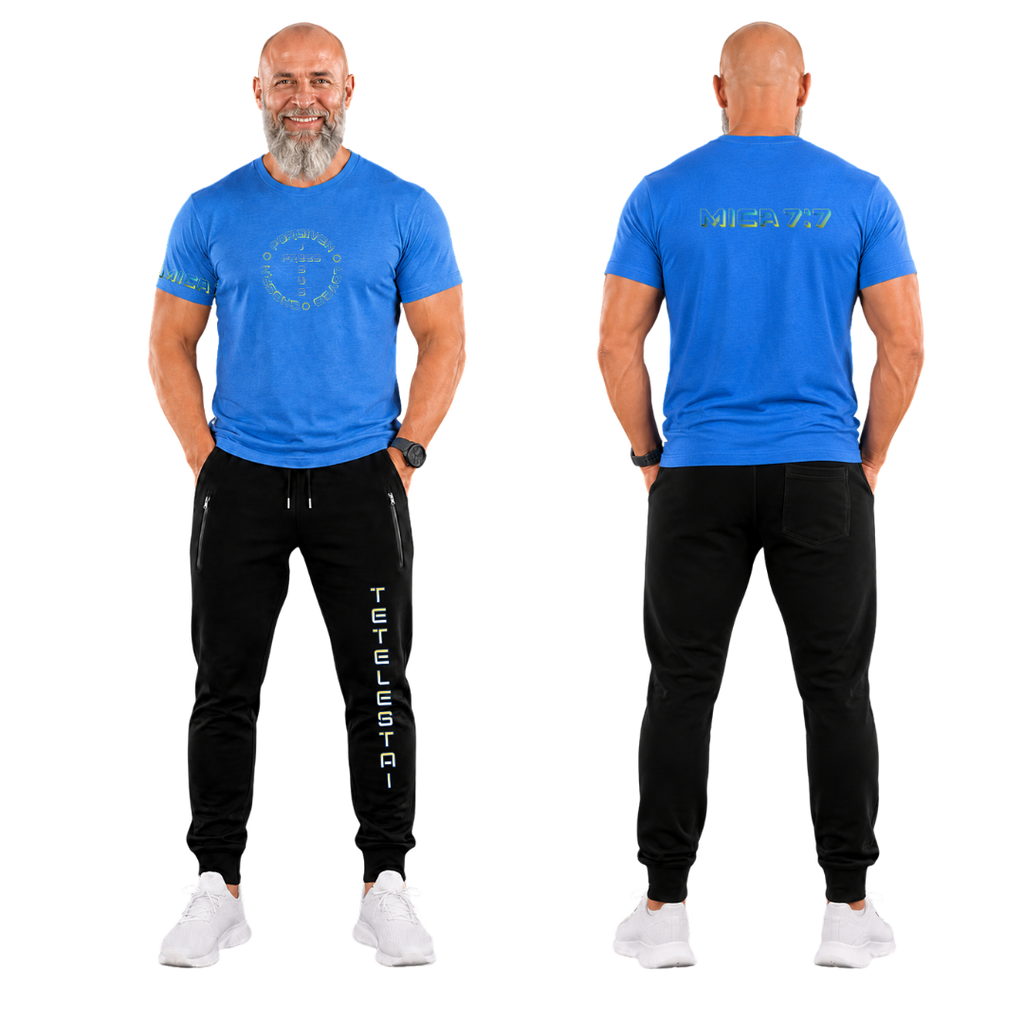 Jesus Frees - KD Men's Premium T-Shirt - Font 126 Neon Micah 7:7