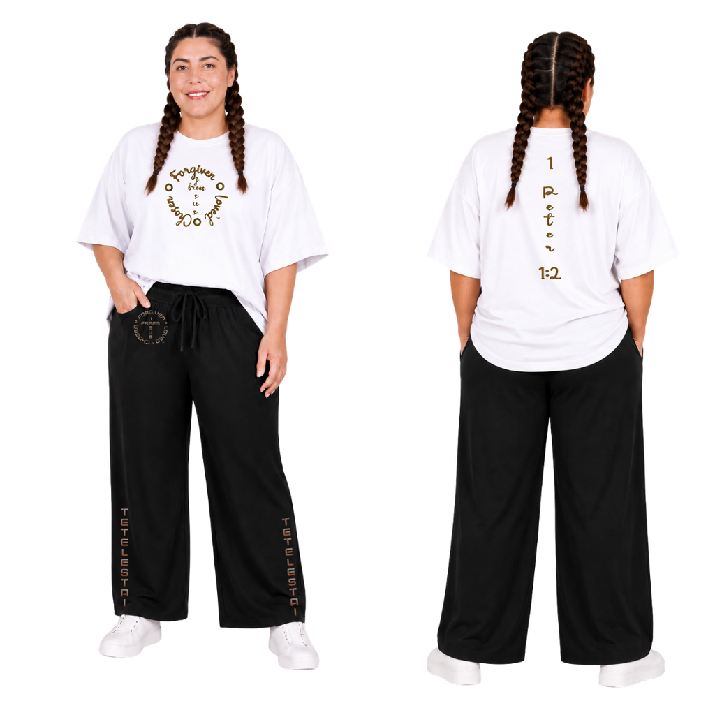 Jesus Frees - SICU Oversized Short Sleeve Women's Shirt - Font 223 Brown
