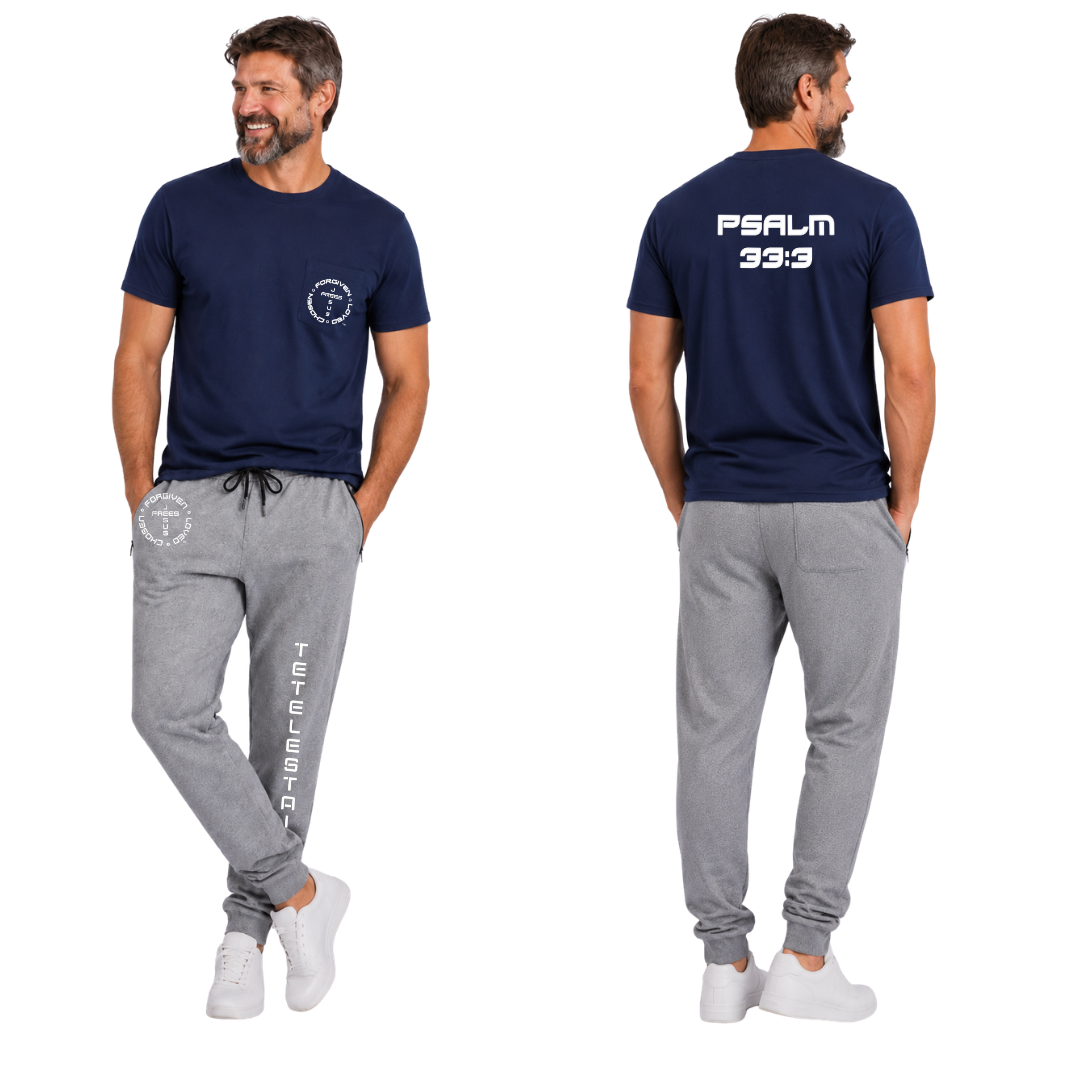 Jesus Frees - HP Pocket Cotton Men's T-Shirt - Font 143 White