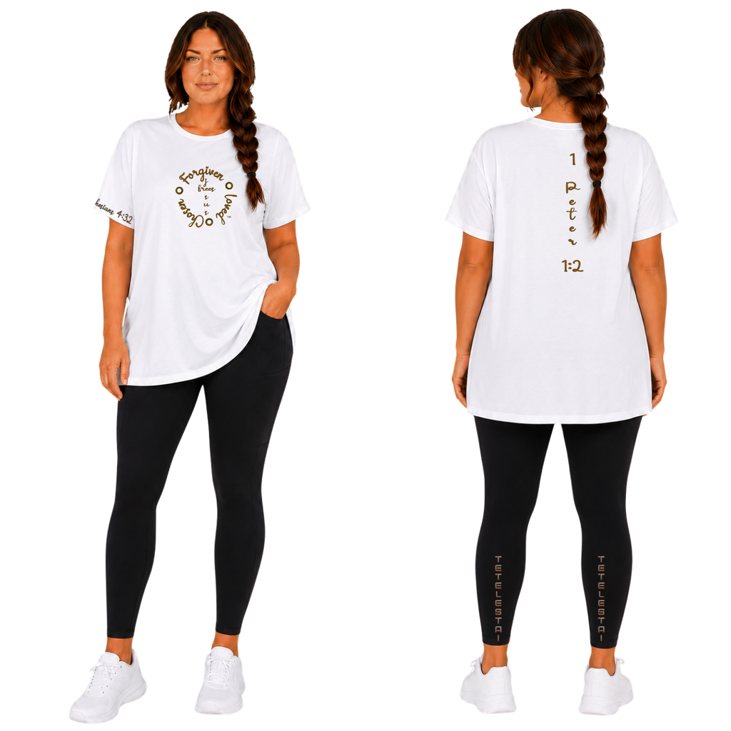 Jesus Frees - G64 Soft Style White Cotton T-Shirt - Font 223 Brown