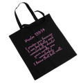 Jesus Frees™ Apparel | "Tote the Truth" | "i" Heart Dotted Scripture Design | Font 223 Pink-Gray