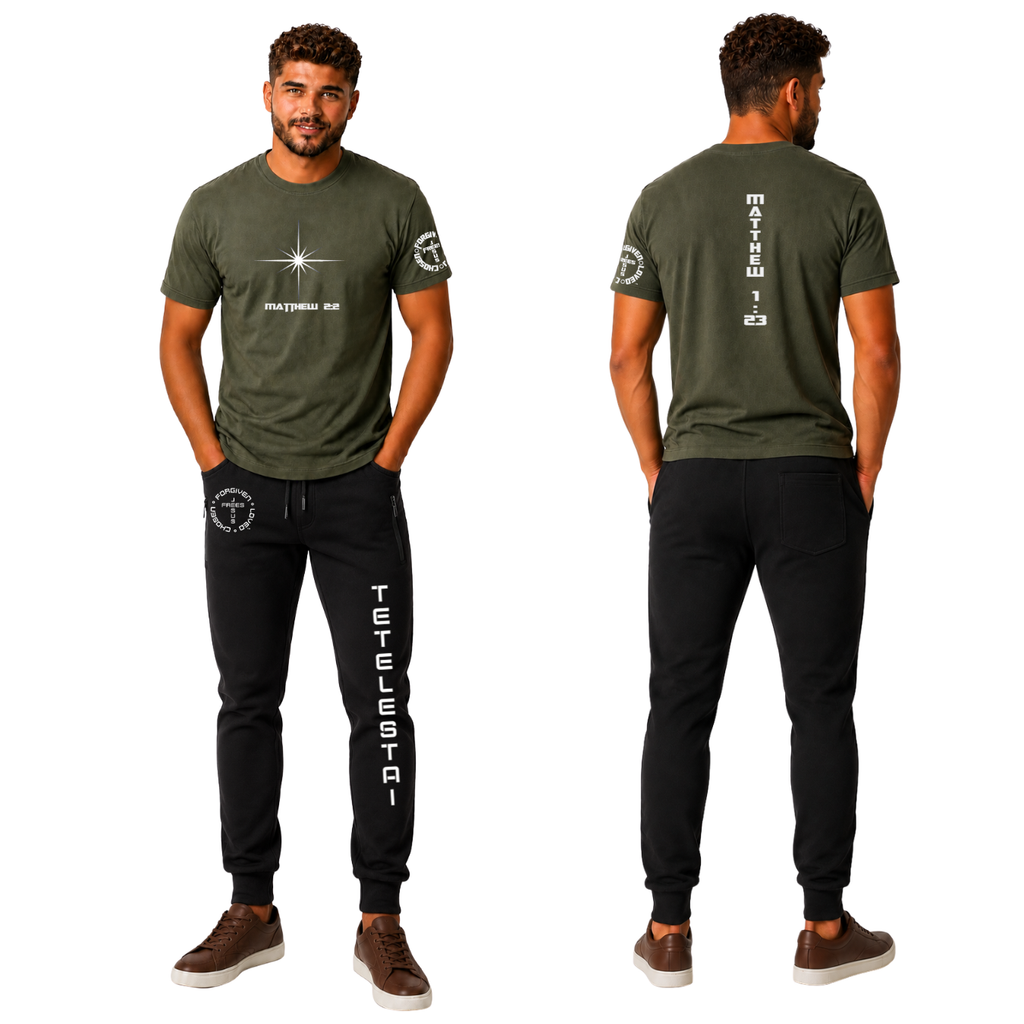 Jesus Frees | G20 Ultra Cotton Men's T-Shirt | Font 153 Star of Bethlehem