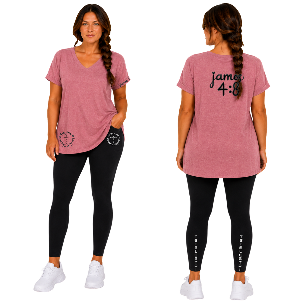Jesus Frees - V-Neck Short Sleeve T-Shirts - 223 Black