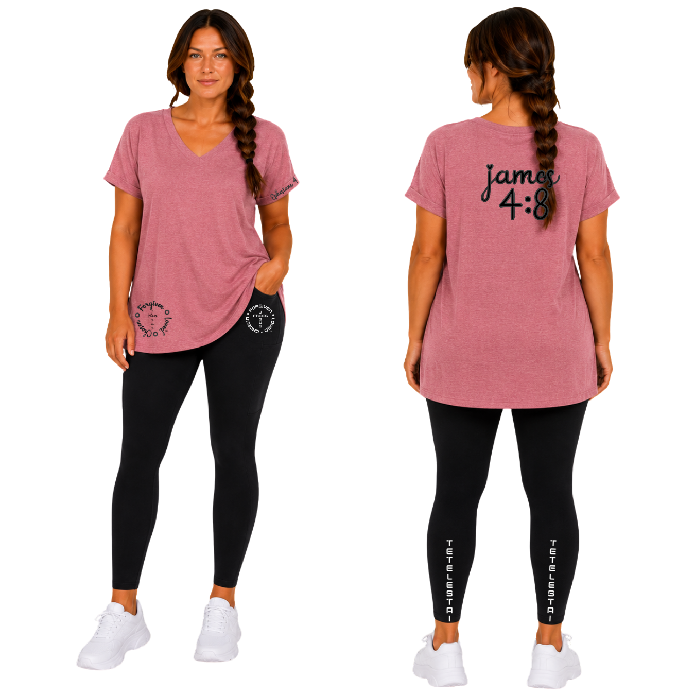 Jesus Frees - V-Neck Short Sleeve T-Shirts - 223 Black