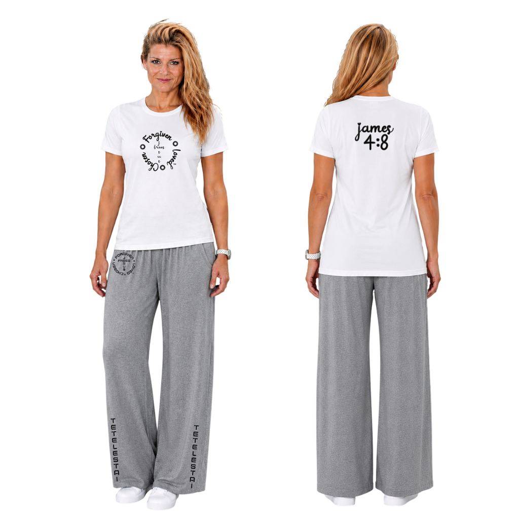 Jesus Frees - G64 Soft Style White Cotton T-Shirt - Font 223 Black
