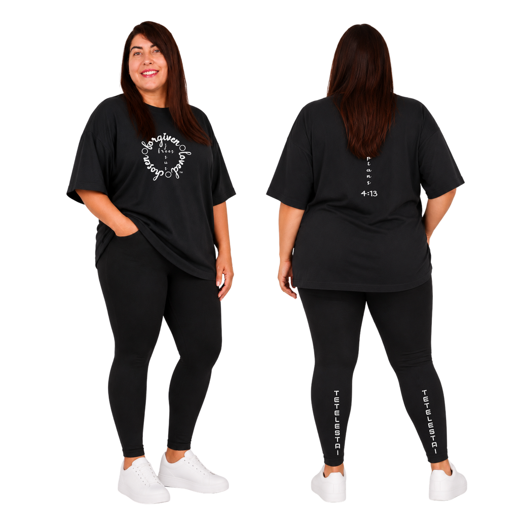Jesus Frees - SICU Oversized Short Sleeve Women's Shirt - Font 223 White