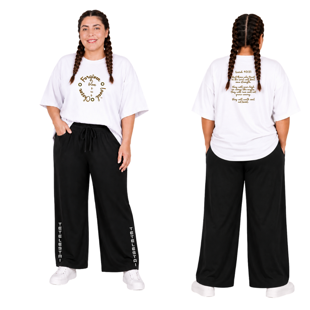 Jesus Frees - SICU Oversized Short Sleeve Women's Shirt - Font 223 Brown
