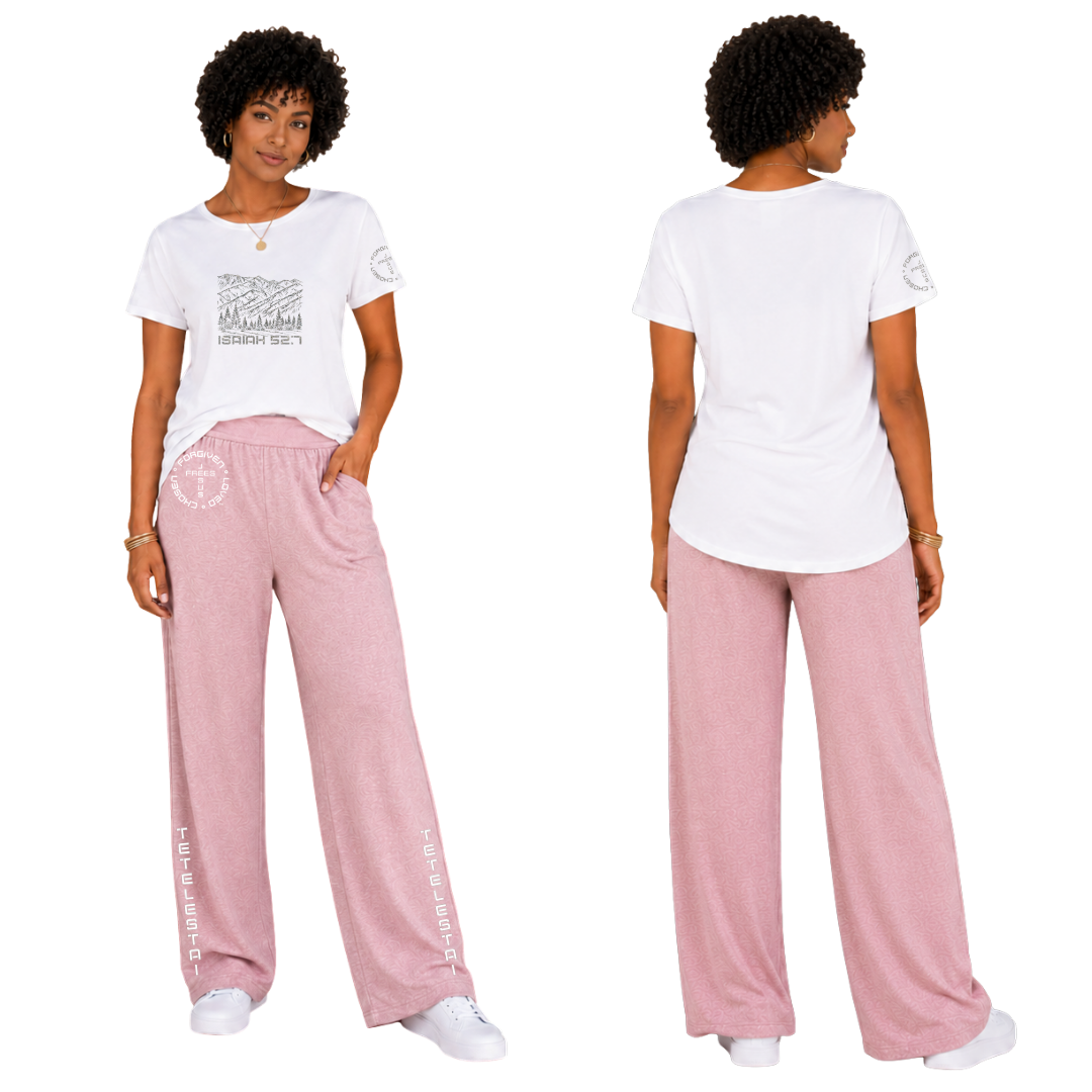 Jesus Frees - G64 Soft Style White T-Shirt - Font 49 Super Sparkle Montana