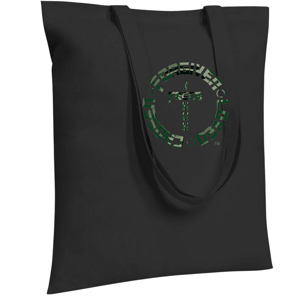 Jesus Frees - "Tote the Truth" - Font 153 Camo Green