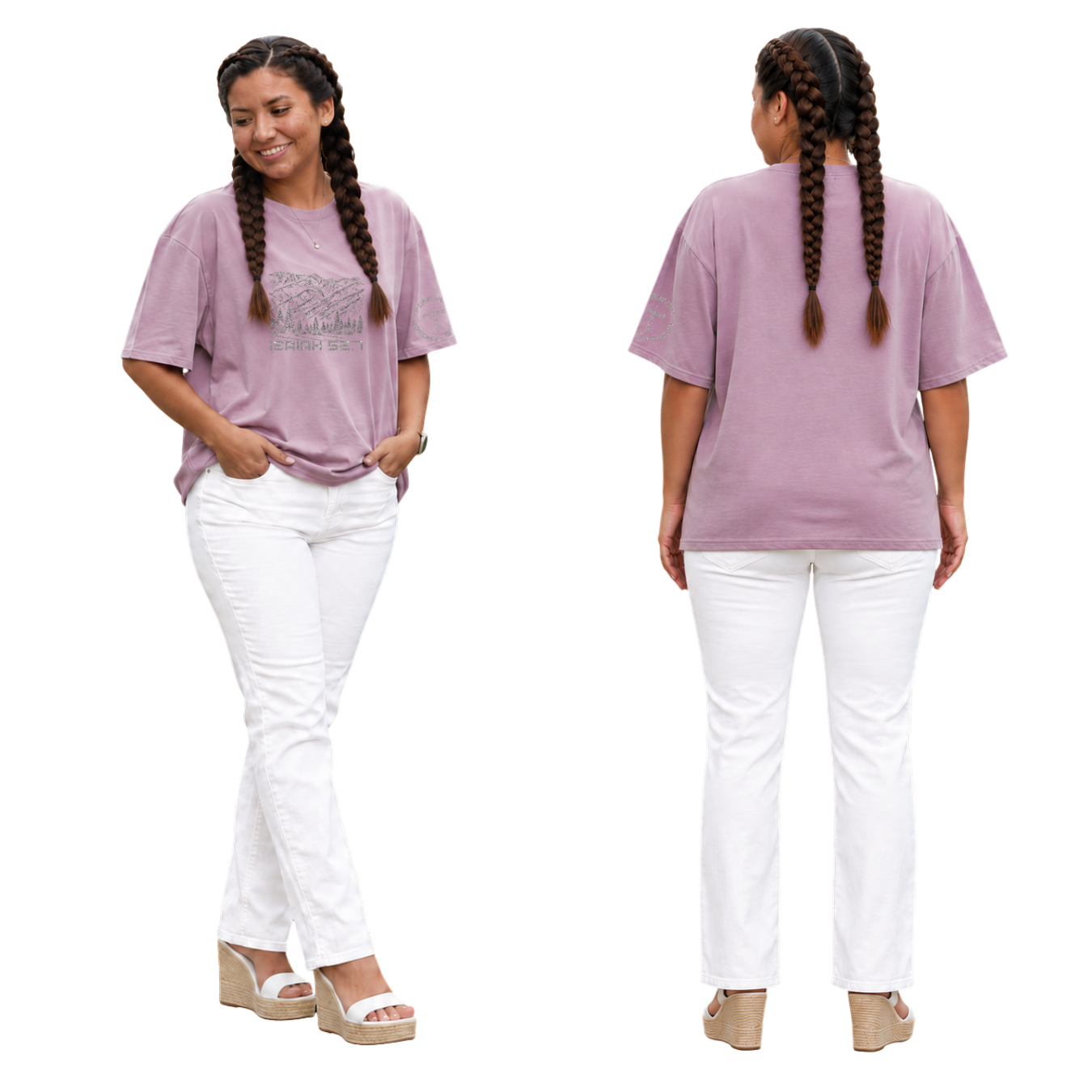 Jesus Frees - SICU Oversized Short Sleeve Women's Shirt - Font 49 Super Sparkle Montana