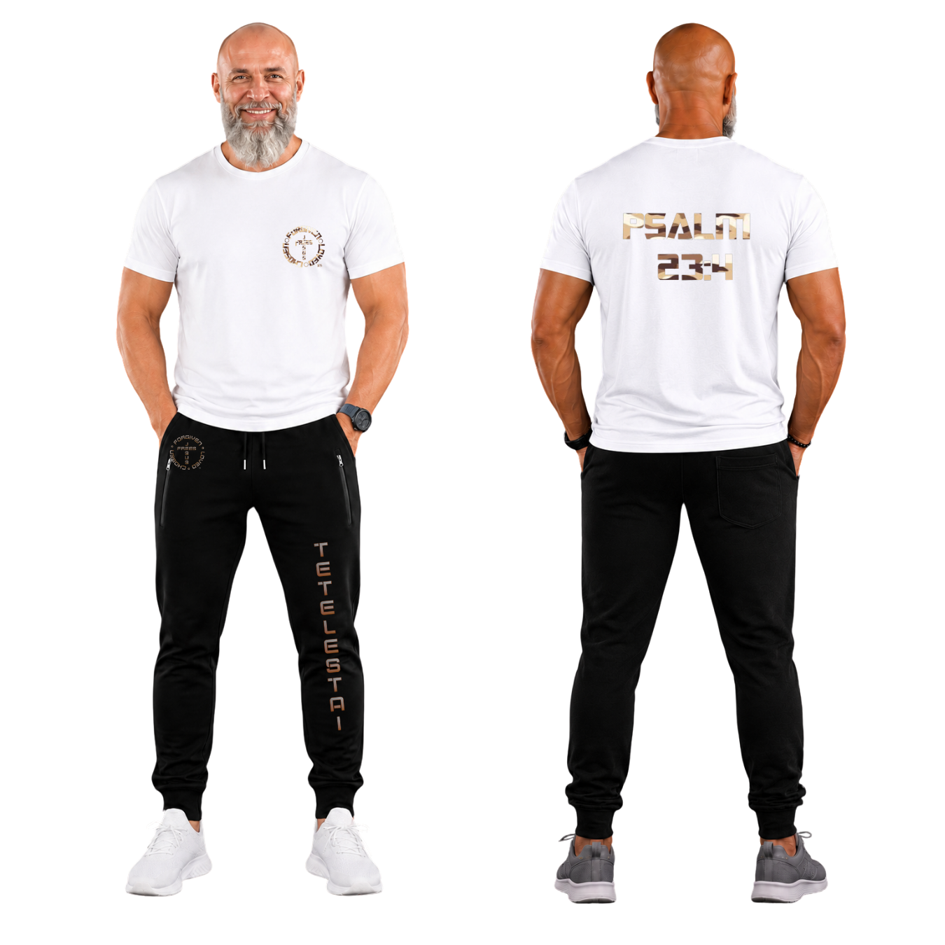 Jesus Frees - G64 Soft Style White Cotton T-Shirt - Font 153 Sand Camo