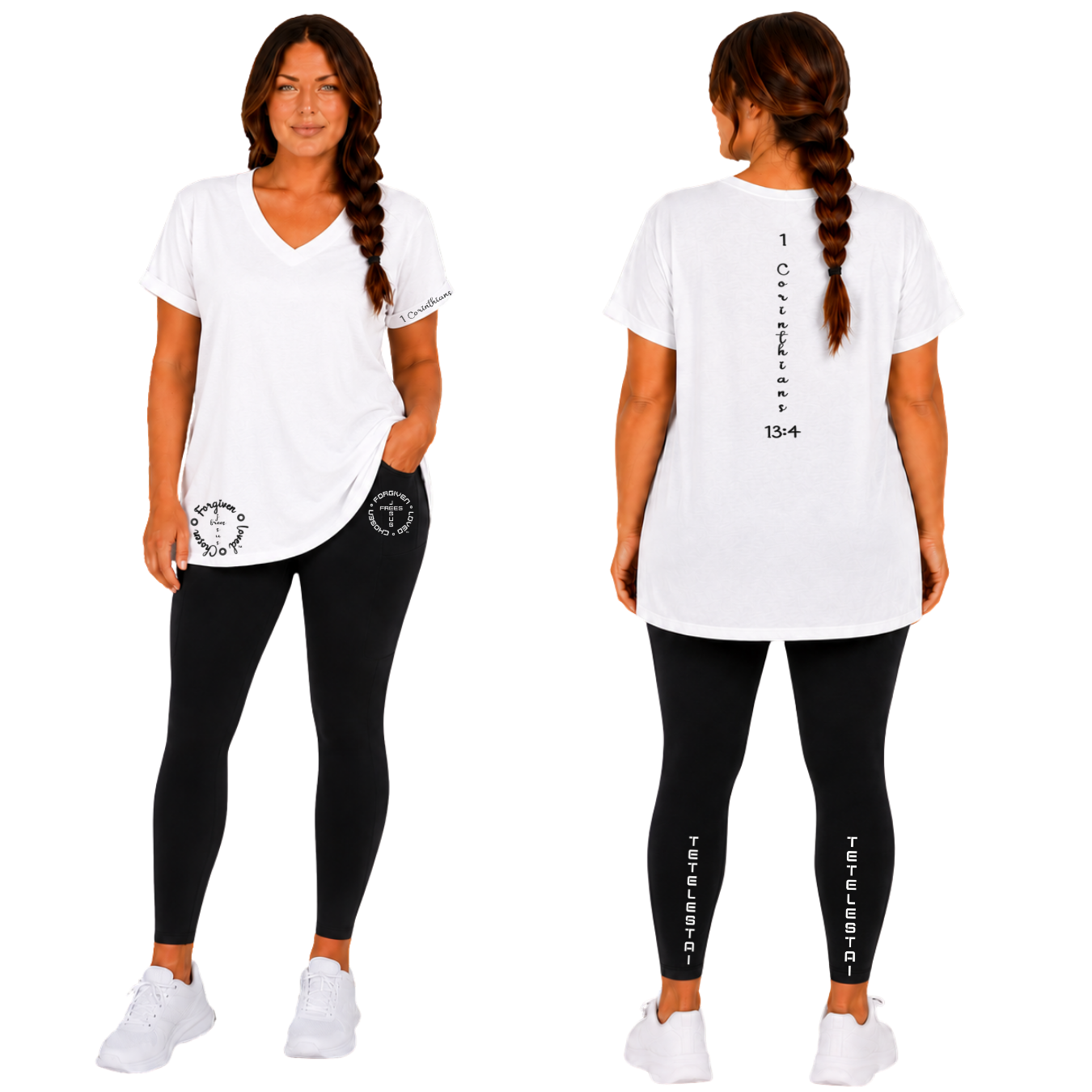 Jesus Frees - V-Neck Short Sleeve T-Shirts - 223 Black