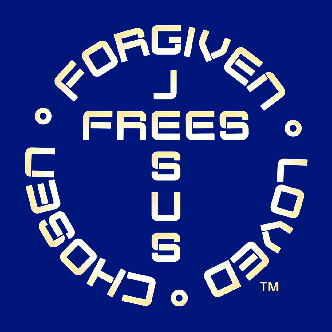 Jesus Frees | G20 Camo Blue Yellow Men's T-Shirt | Font 49 Yellow | Philippians 4:13