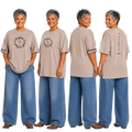Jesus Frees - SICU Oversized Short Sleeve Women's Shirt - Font 223 Black