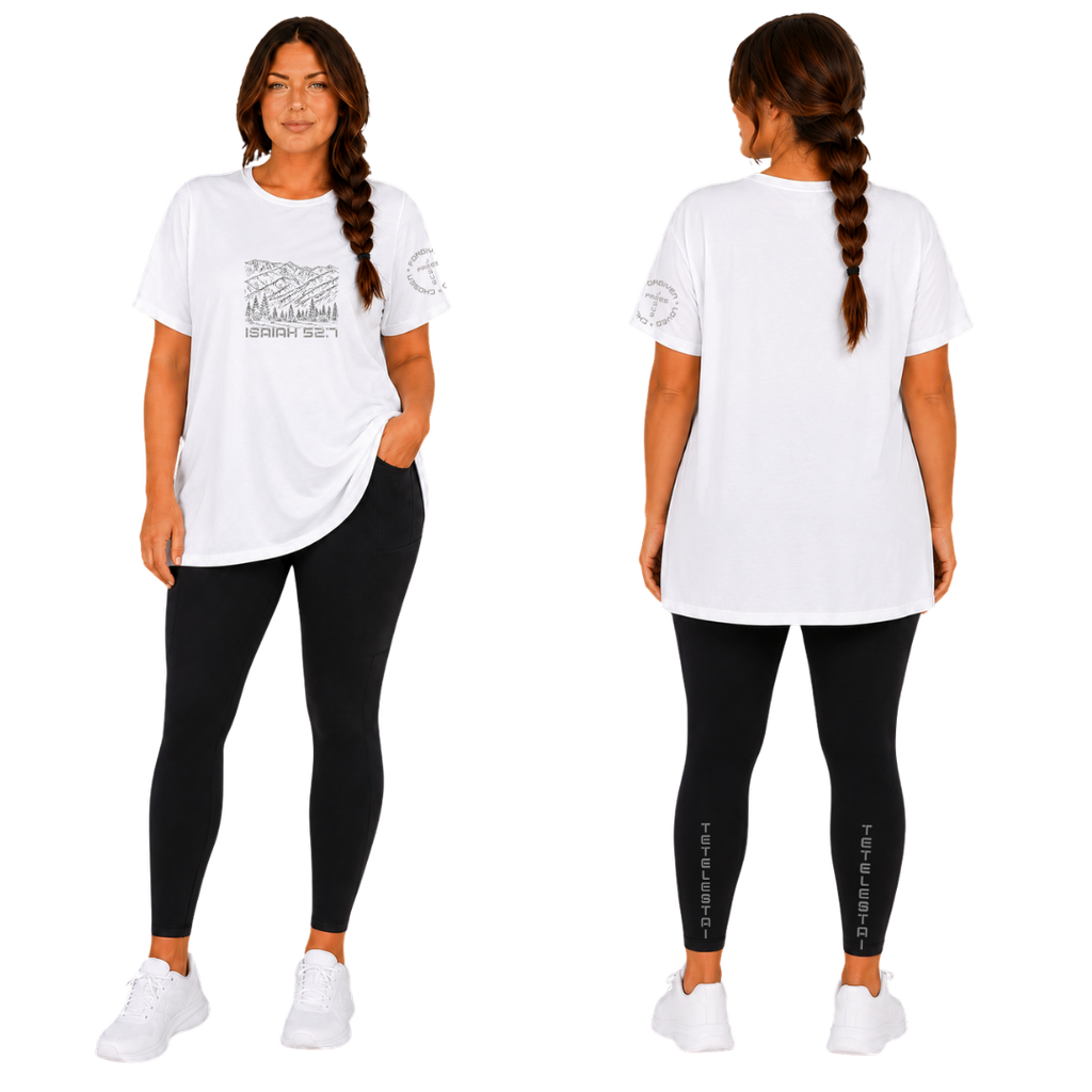 Jesus Frees - G64 Soft Style White T-Shirt - Font 49 Super Sparkle Montana