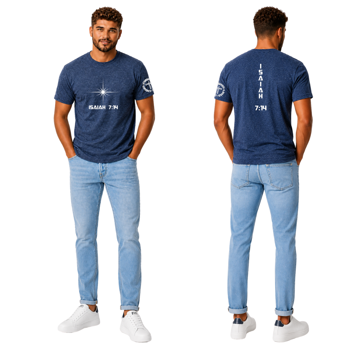 Jesus Frees | G20 Ultra Cotton Men's T-Shirt | Font 153 Star of Bethlehem