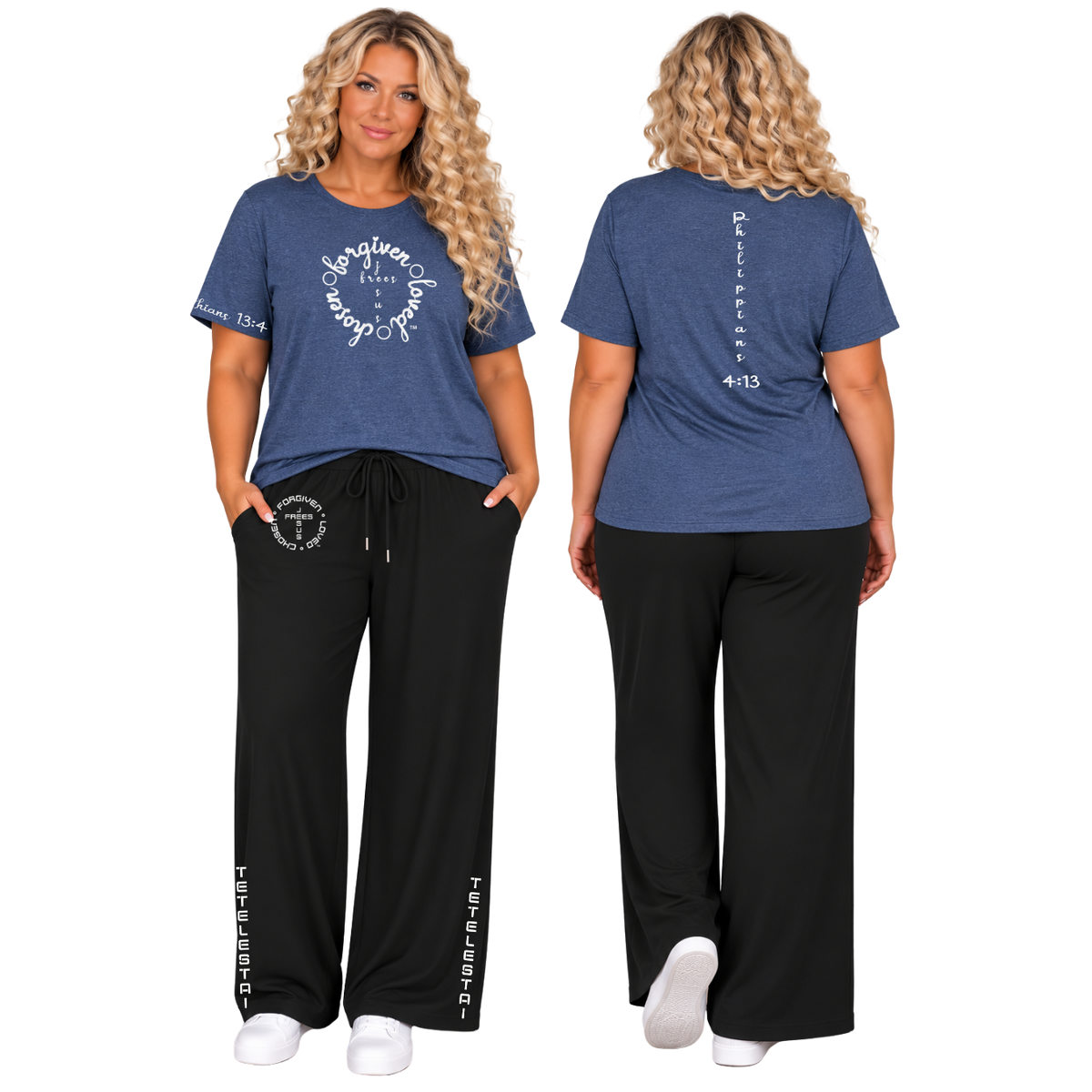 Jesus Frees™ Apparel | Women's Plus Size Scripture Shirt | MK