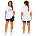 Jesus Frees - Women's 8" High Waisted Biker Shorts with Pockets - Font 49 Fade