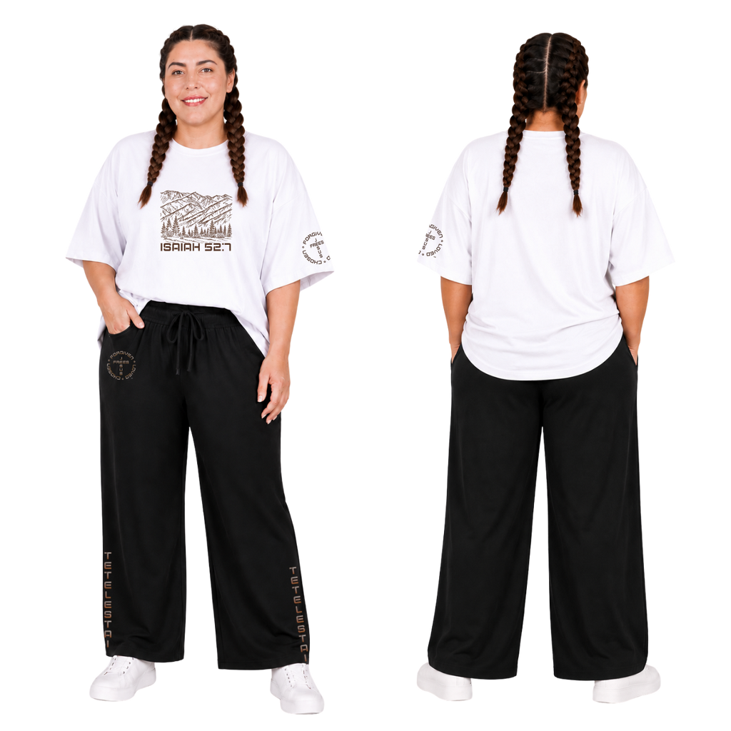 Jesus Frees - SICU Oversized Short Sleeve Women's Shirt - Font 49 Brown Montana