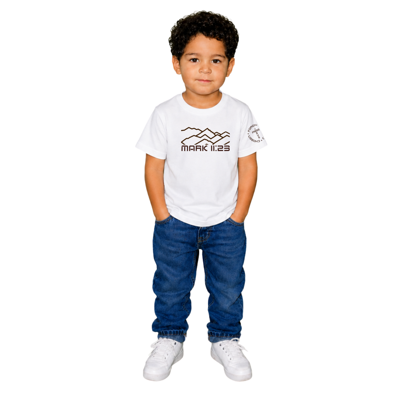 Jesus Frees - Kids 100% Cotton T-Shirts Boys - Montana Mountain Line