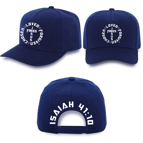 Jesus Frees - Baseball Caps for Men & Women - Black / Navy / Gray / Khaki -  Font 153 White