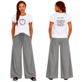 Jesus Frees - G64 Soft Style White Cotton T-Shirt - Font 223 Black