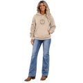 Jesus Frees™ Apparel | Women’s Sand Scripture Hoodie | Font 223 Brown | FP
