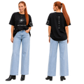 Jesus Frees - SICU Oversized Short Sleeve Women's Shirt - Font 303 Star of Bethlehem