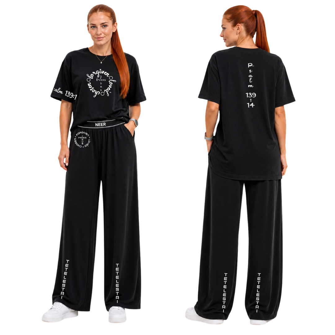 Jesus Frees - SICU Oversized Short Sleeve Women's Shirt - Font 223 White