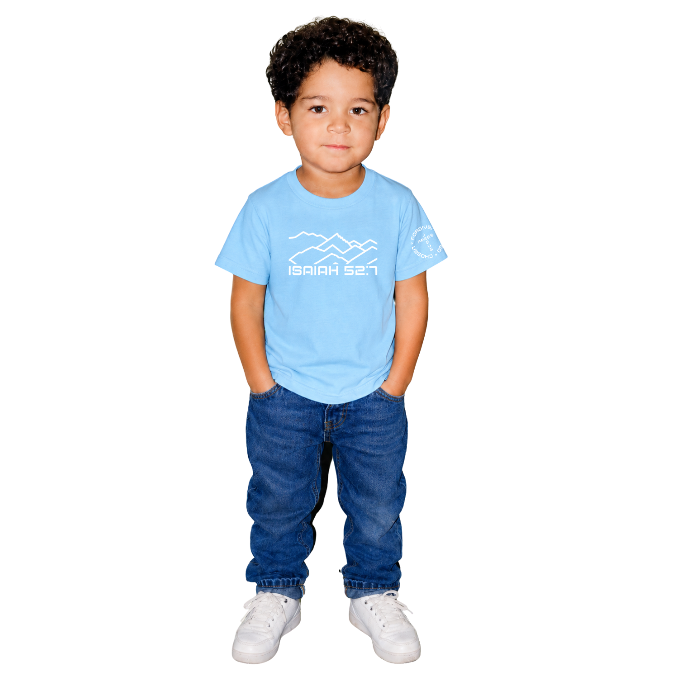 Jesus Frees - Kids 100% Cotton T-Shirts Boys - Montana Mountain Line