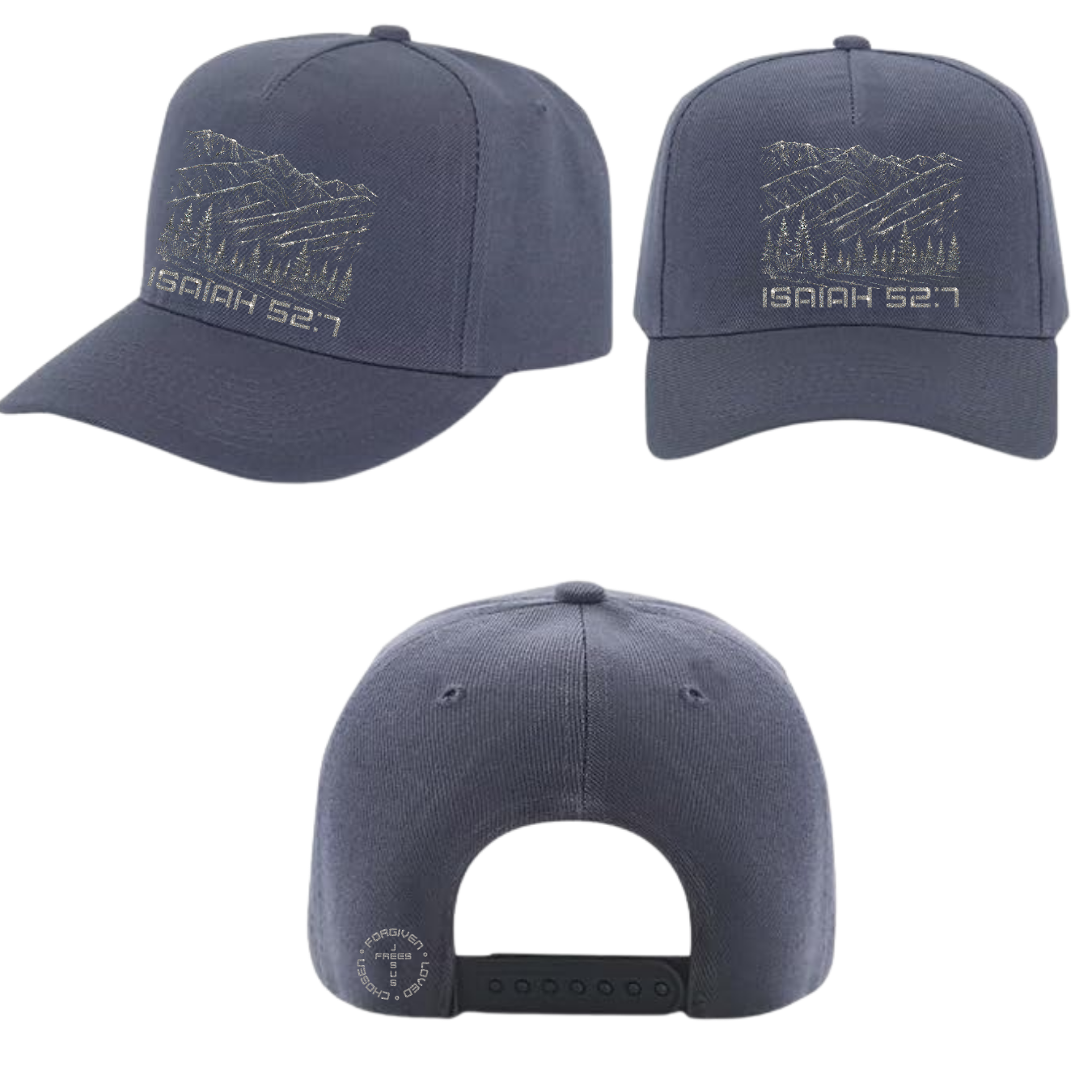 Jesus Frees - Baseball Caps for Men Women - Font 49 Montana Drawing Style