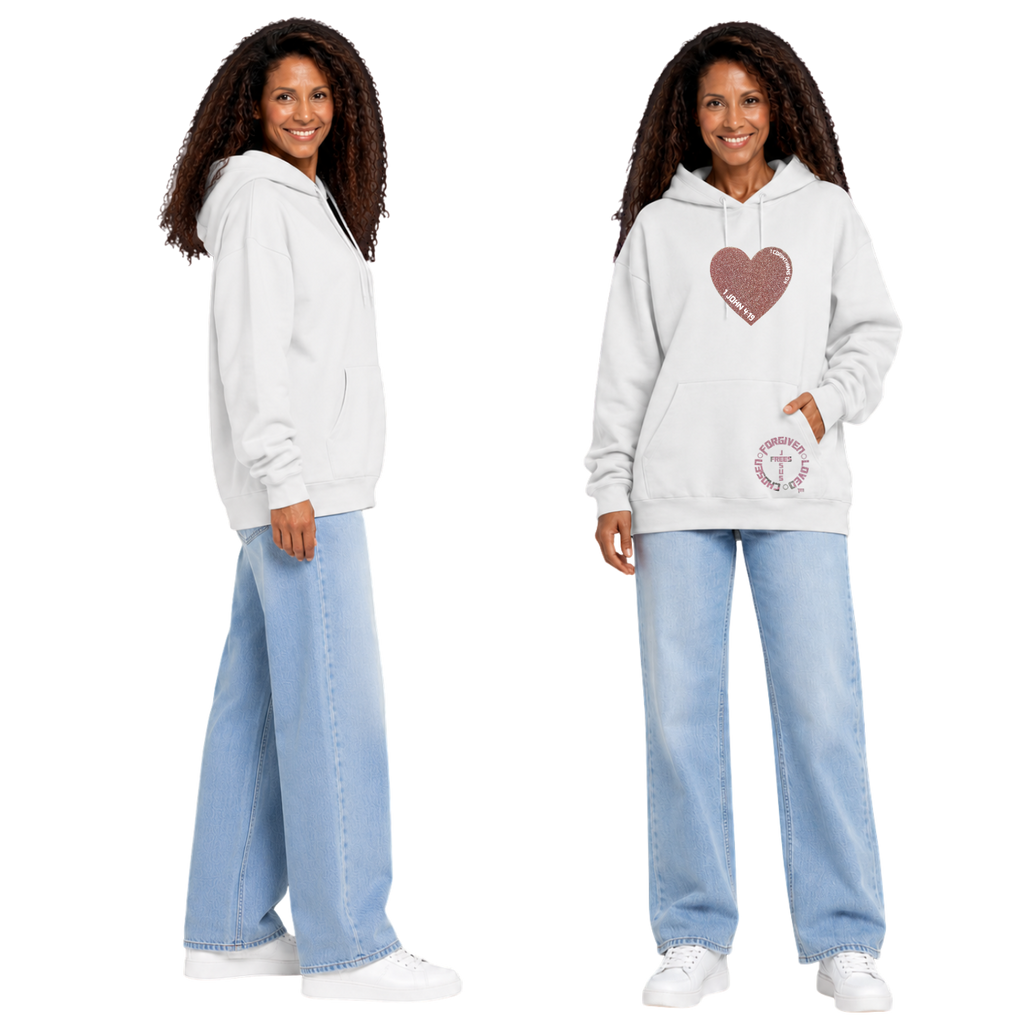 Jesus Frees™ Apparel | Women’s Scripture Hoodie | Hearts