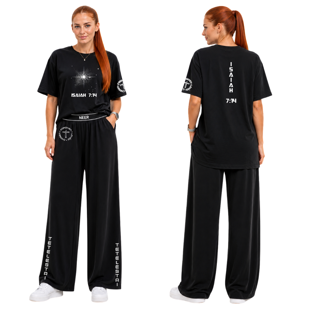 Jesus Frees - SICU Oversized Short Sleeve Women's Shirt - Font 153 Star of Bethlehem