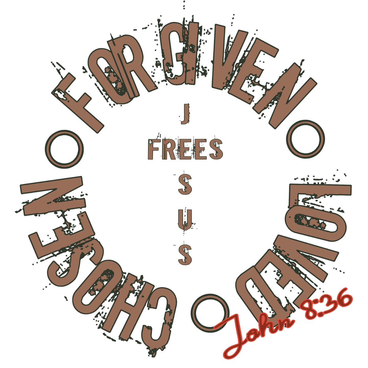 Jesus Frees™ Apparel | Women's 100% Cotton Scripture T-Shirt | G64