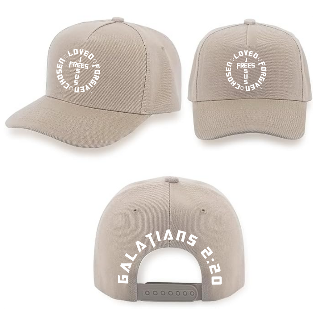 Jesus Frees - Baseball Caps for Men & Women - Black / Navy / Gray / Khaki -  Font 153 White