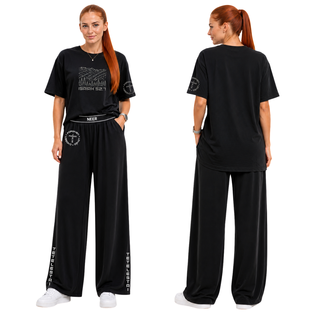Jesus Frees - SICU Oversized Short Sleeve Women's Shirt - Font 49 Super Sparkle Montana