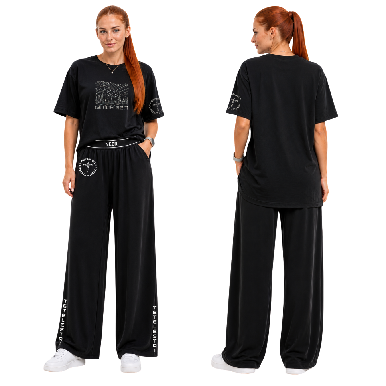 Jesus Frees - SICU Oversized Short Sleeve Women's Shirt - Font 49 Super Sparkle Montana