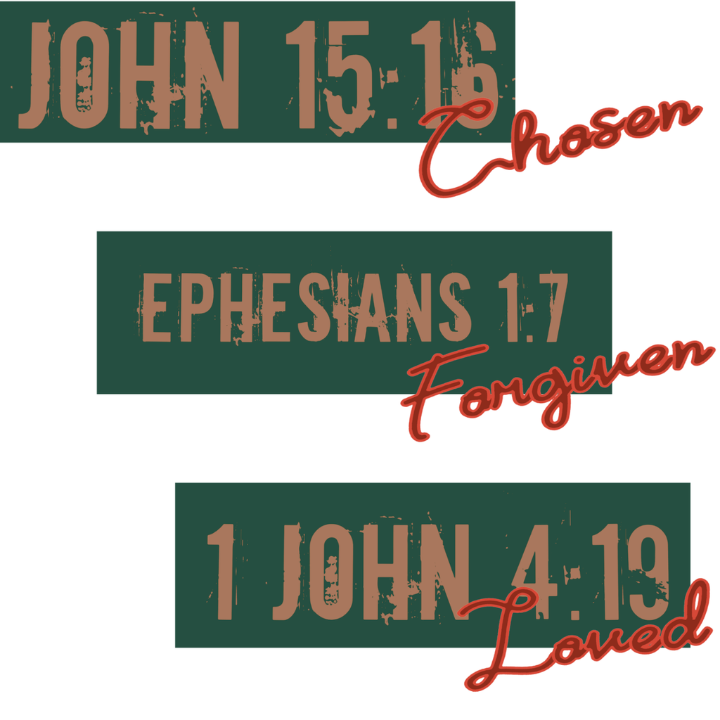Jesus Frees™ Apparel | Men's Christian Cotton T-Shirt feat Free Chosen Forgiven Loved | G64