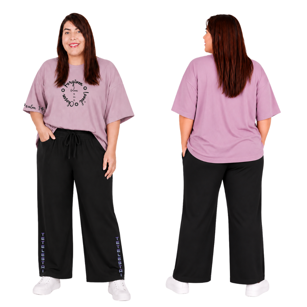 Jesus Frees - SICU Oversized Short Sleeve Women's Shirt - Font 223 Black