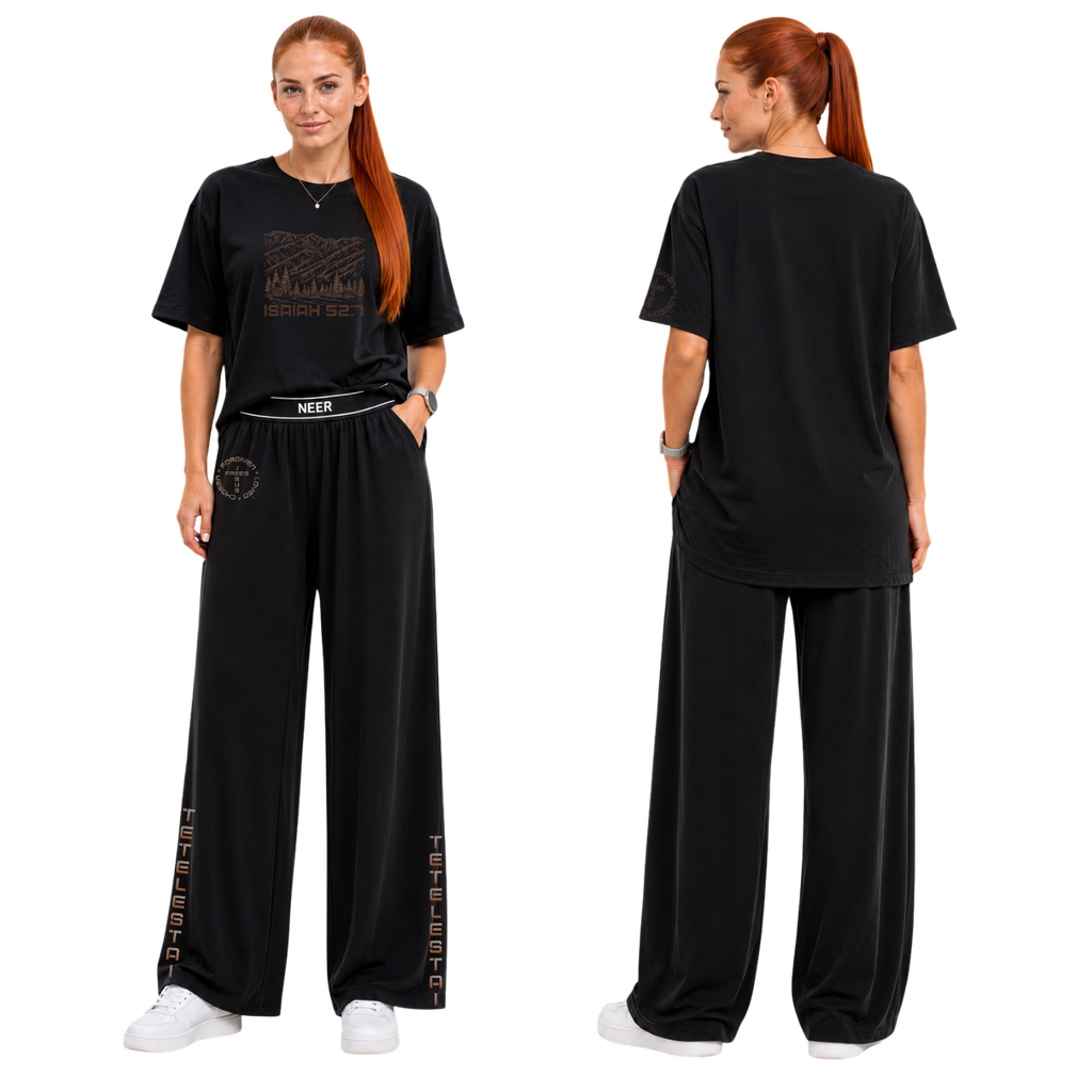 Jesus Frees - SICU Oversized Short Sleeve Women's Shirt - Font 49 Brown Montana