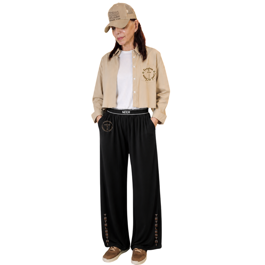 Jesus Frees - Cropped Lite Long Sleeve Summer Jacket - FONT 223 Brown