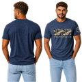 G20 ULTRA COTTON MEN'S T-SHIRT - CAMO BLUE YELLOW BLACK - 49 YELLOW PHILIPPEANS 4:13