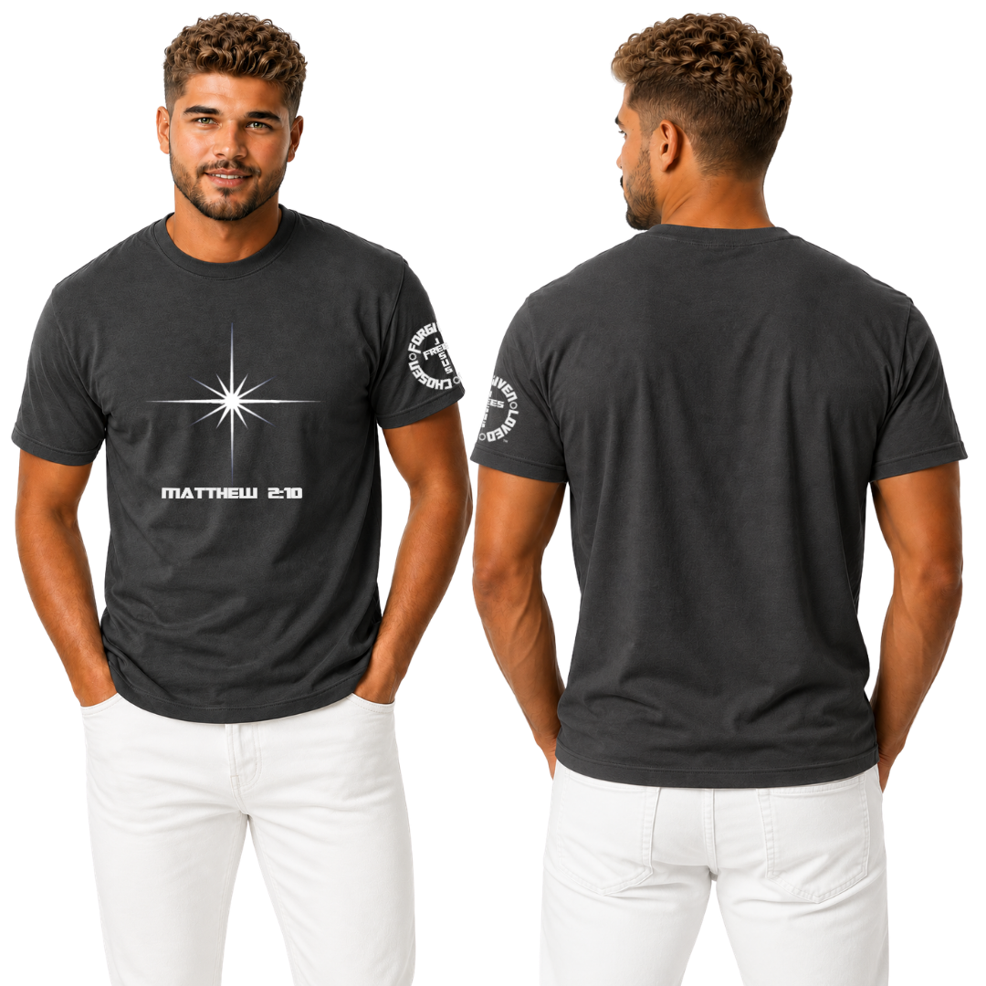 Jesus Frees - G20 Ultra Cotton Men's T-Shirt - Font 153 Star of Bethlehem