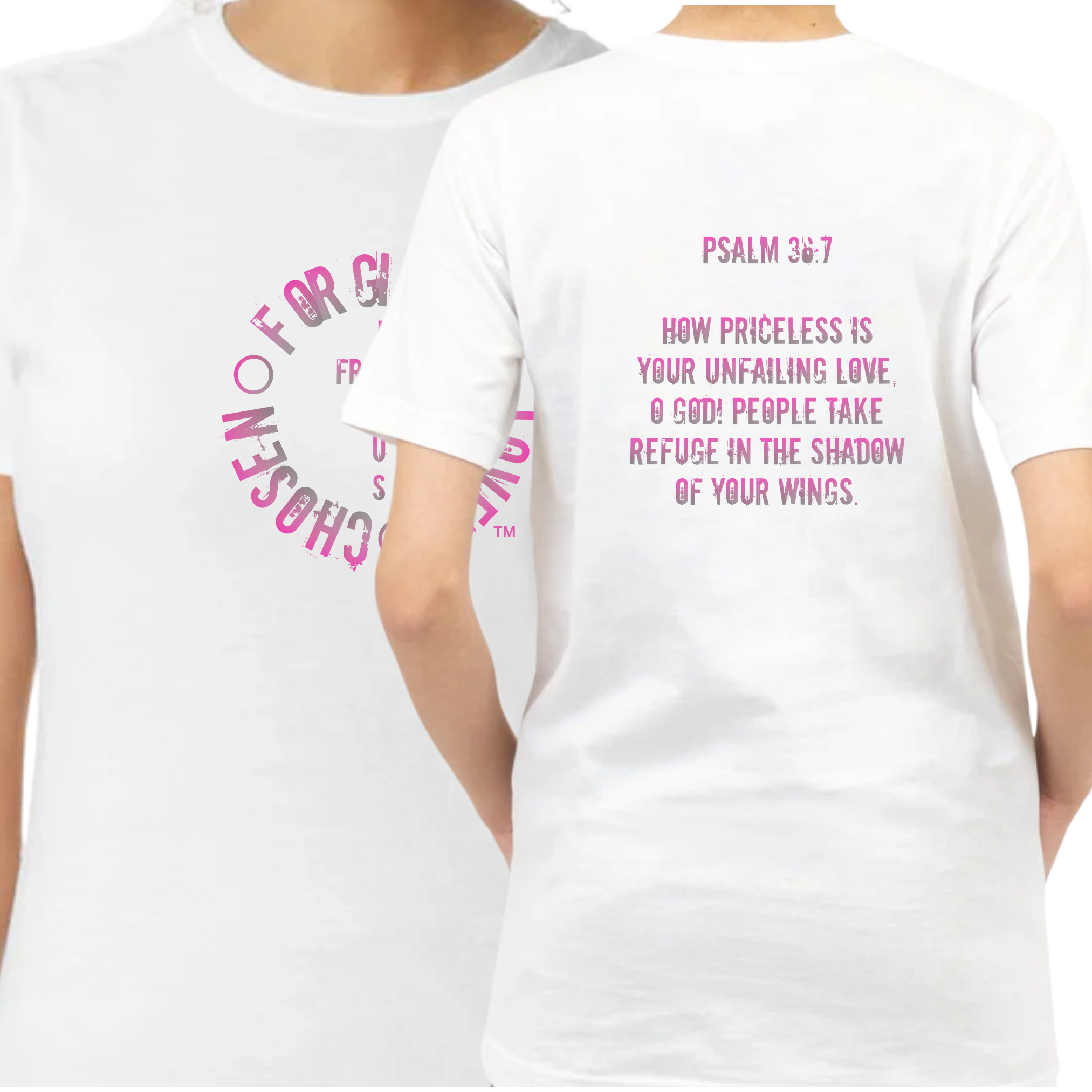 Jesus Frees - G64 Soft Style White Cotton Women's T-Shirt - Font 60 Pink Gray Fade
